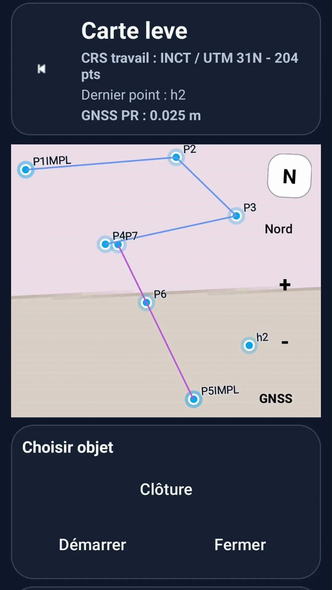 Survey map