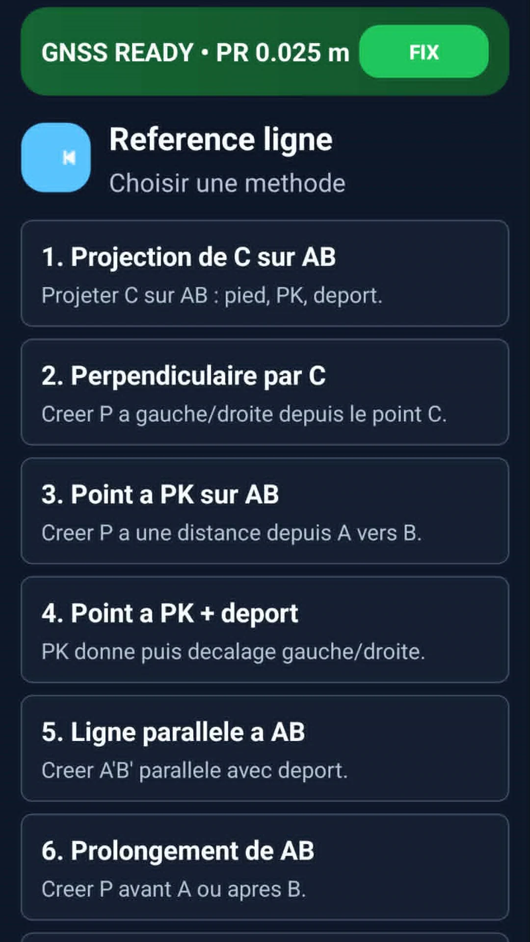 Reference line modes