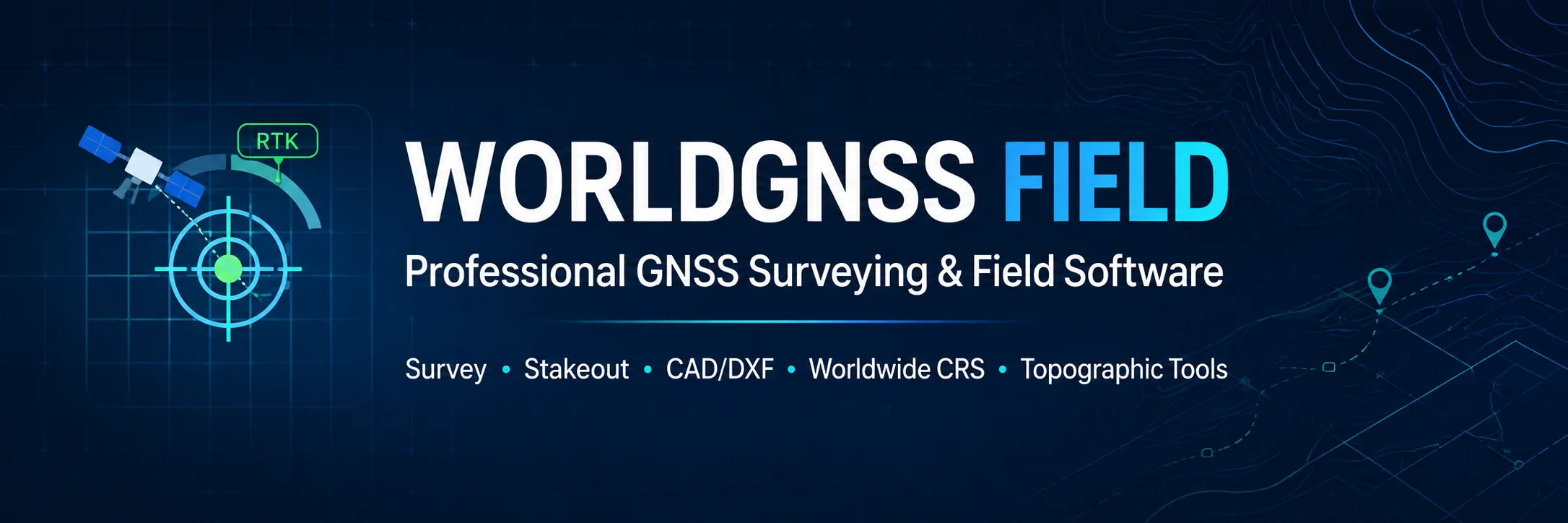 WorldGNSS Field professional GNSS surveying and field software